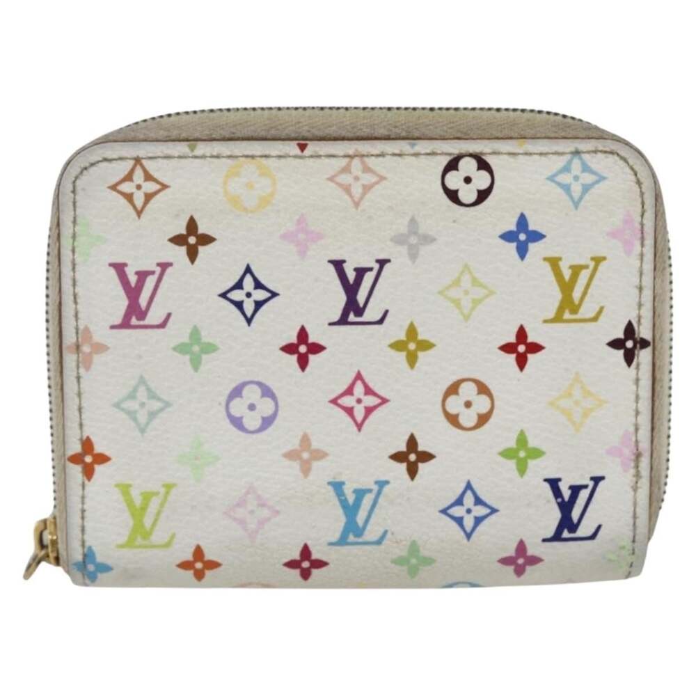 Louis Vuitton Monogram Multicolor Zippy Coin Purse White